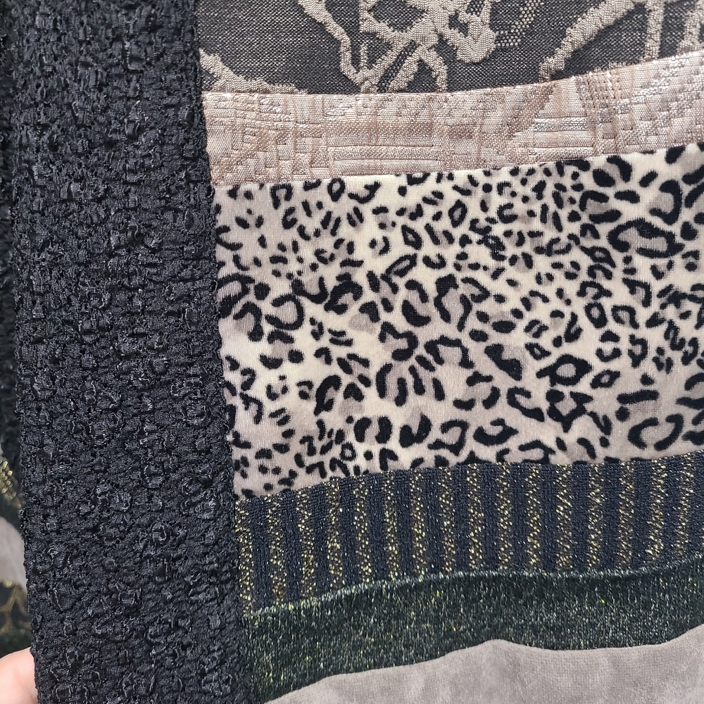 CHICOS DUSTER PATCHWORK JACQUARD PATTERN TEXAS TA… - image 12